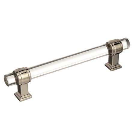 Amerock 128 mm Glacio Cabinet Pull - Clear, Polished Nickel A36655 CPN